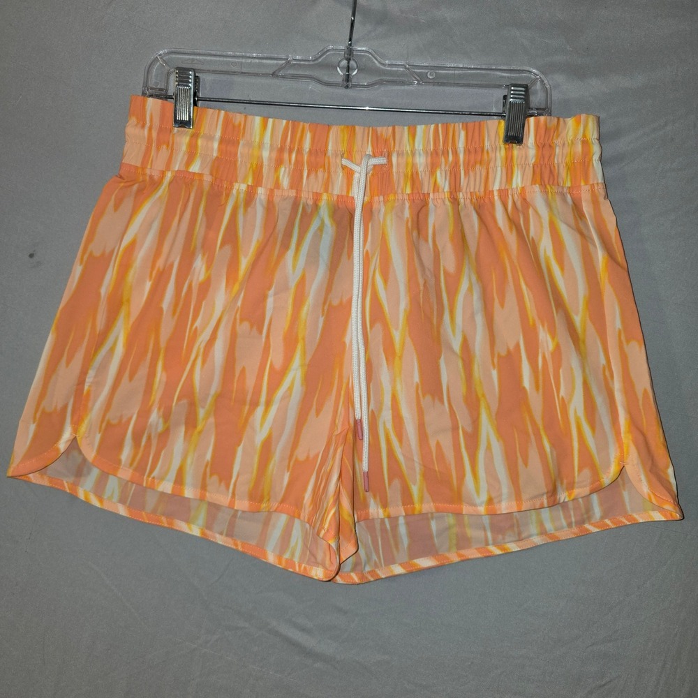 Eddie Bauer Tidal Shorts XS Womens Mango‎ Orange Abstract Quick Dry Swim NWT